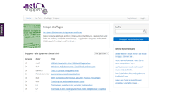 Desktop Screenshot of dotnet-snippets.de